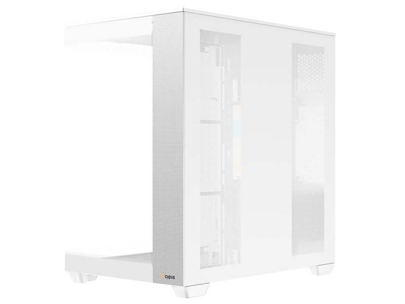 Корпус ПК без блока питания/ Case Ocypus Delta C74 WH ARGB, Midi-Tower, TG, 2x120mm ARGB, 2xUSB-A 3.0 + 1xUSB-C 3.1, ATX, mATX, mITX White