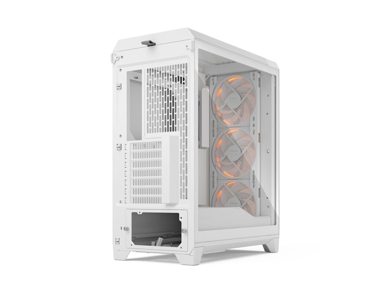Корпус ПК без блока питания/ Case Fractal Design Meshify 3 RGB TG Clear Tint, Midi-Tower, 3x140mm ARGB, 2xUSB-A 3.2 + 1xUSB 3.2 Type-C E-ATX, ATX, mATX, mITX, White