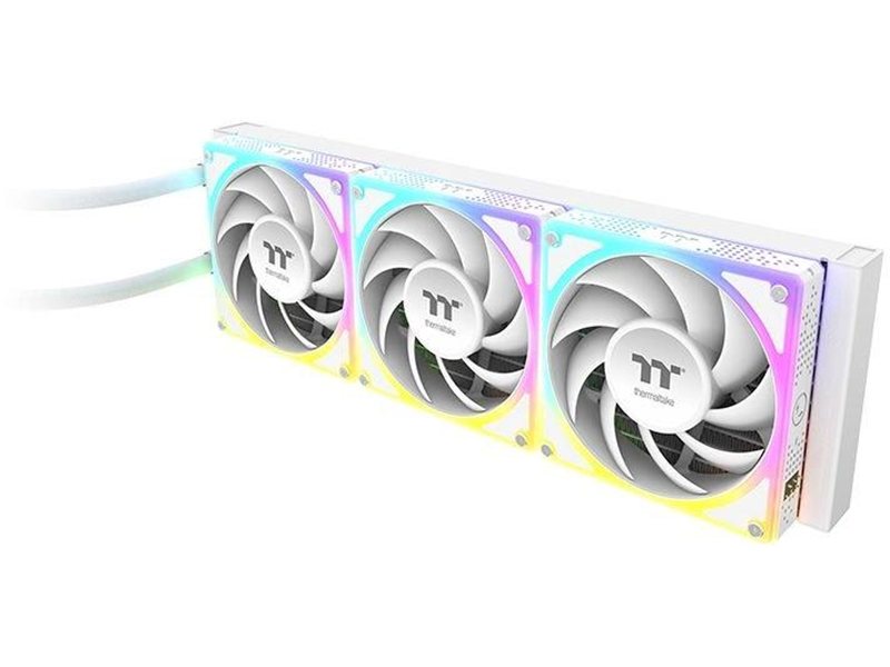 Система водяного охлаждения Thermaltake MAGCurve 360 Ultra Snow ARGB Soc-AM5/AM4/1200/1700/1851 белый 4-pin 32.8-35.1dB Al LCD Ret (CL-W454- PL12SW-A)