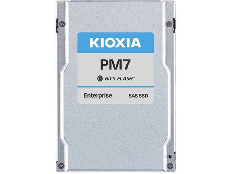 Серверный твердотельный накопитель/ KIOXIA SSD PM7-V, 3200GB, 2.5" 15mm, SAS 24G, TLC, R/W 4200/3650 MB/s, IOPs 720K/340K, TBW 17520, DWPD 3 (12 мес.)