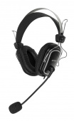 Наушники с микрофоном A4Tech HS-50 черный 2.5м мониторные оголовье