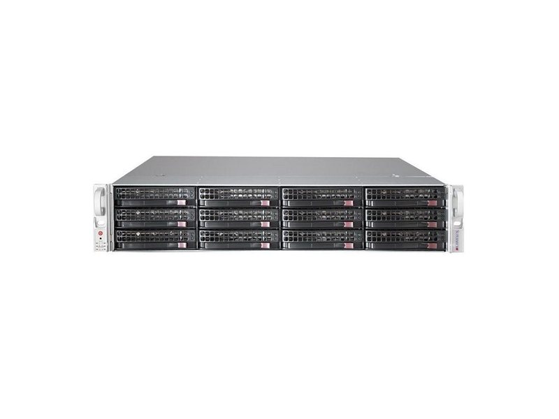 Корпус SuperMicro CSE-826BE1C4-R1K23LPB 2U, Black 8xHotSwap 3.5" SAS/SATA, 4xHotSwap 3.5" SAS/SATA/NVME ATX 1200W HS 2U RM