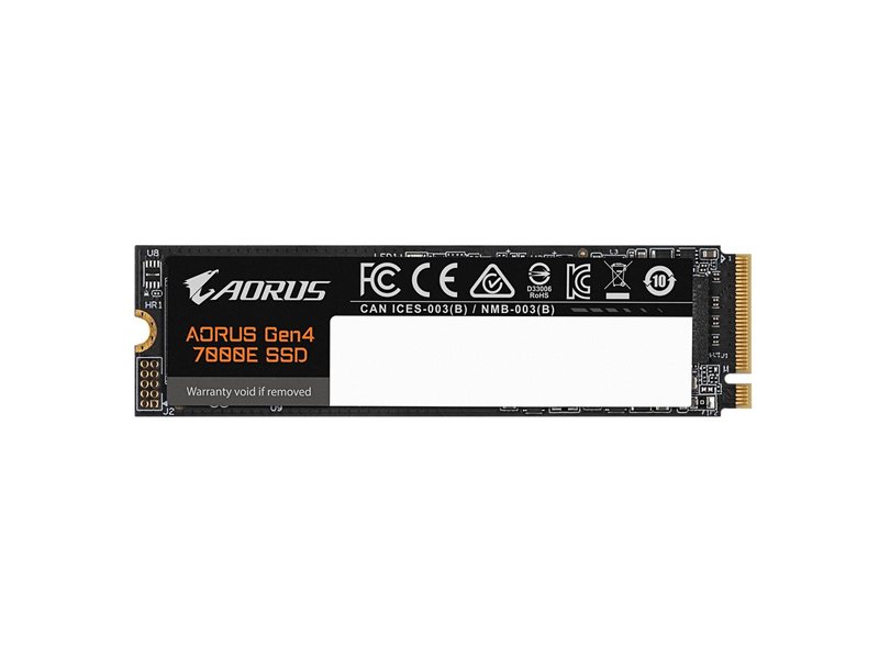 Твердотельный накопитель SSD Gigabyte M.2 2280 1TB AORUS Gen4 7000E AG470E1TB PCI-Express 4.0 x4, NVMe 1.4 7100/6100