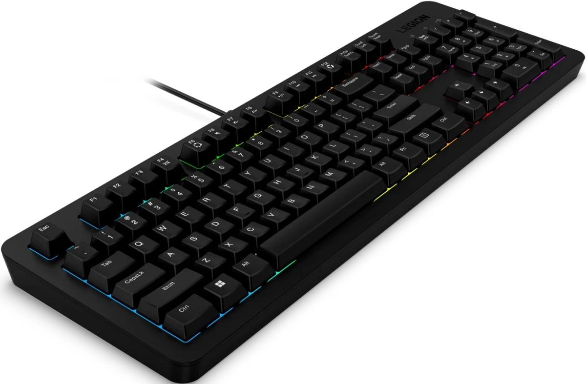 Клавиатура Lenovo K310 RGB черный USB for gamer LED (GY41N91872) кабель 1.8м