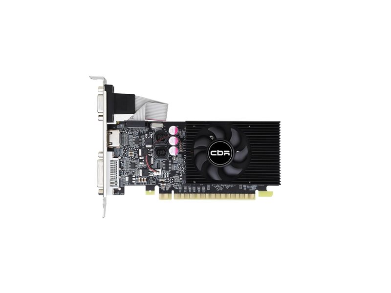 Видеокарта CBR GT610 2G, 64BIT, DDR3, 700Mhz, 29W (DVI/HDMI/CRT)[VGA-STX610-2G-RTL]
