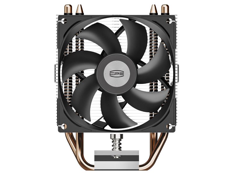 Кулер для процессора/ CPU Cooler PCCooler R200 (110W, 3-pin, 133mm, Al/Cu, 2x6mm, 1x92mm, 40.94CFM, 30dBA, 2200RPM, S: 1851/1700/1200/115X, AM5/AM4, silver, black)