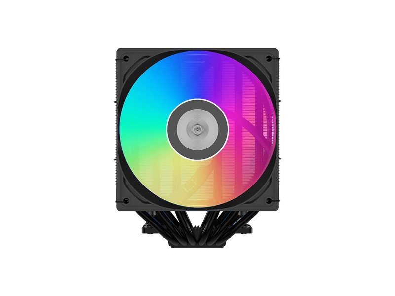Кулер для процессора/ CPU Cooler PCCooler RT620 ARGB BK (250W, 4-pin PWM, 157mm, Al/Cu, 6x6mm, 2x120mm, 73.32CFM, 34.9dBA, 2200RPM, S: 1851/1700/1200/115X, AM5/AM4, black)