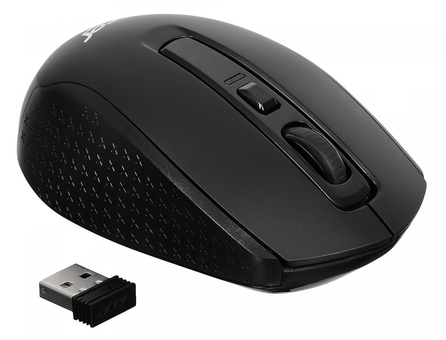 Мышь Acer OMR060 черный оптическая 1600dpi беспров. USB 6but (ZL.MCEEE.00C)