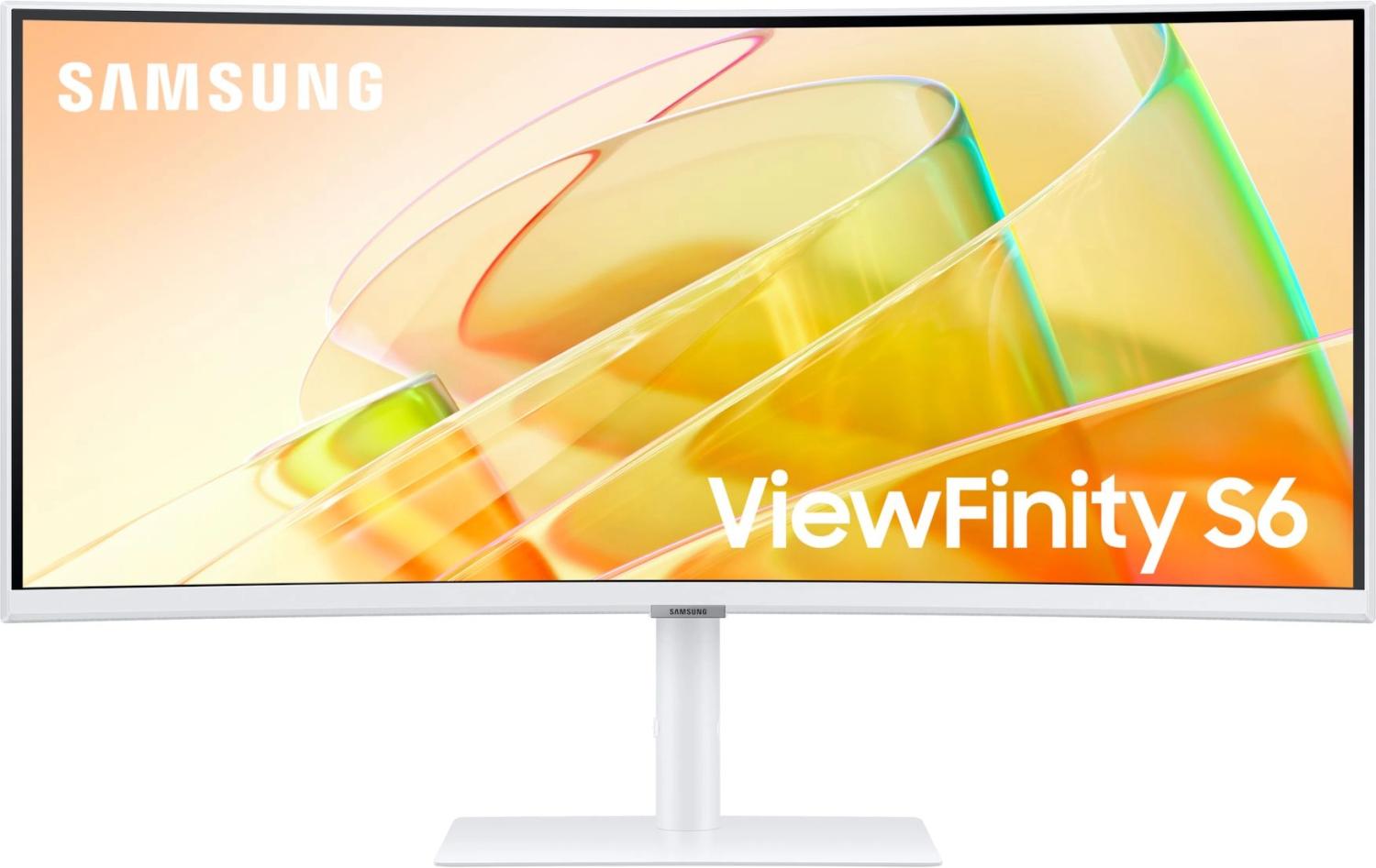 Монитор Samsung 34" ViewFinity S6 S34C650TAUXEN белый VA LED 5ms 21:9 HDMI M/M полуматовая HAS Piv 350cd 178гр/178гр 3440x1440 100Hz FreeSync DP Ultra WQHD USB 8.1кг