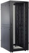 Шкаф серверный ЦМО (ШТК-СП-42.8.10-44АА-9005) напольный 42U 800x990мм пер.дв.перфор. 2 бок.пан. задн.дв.перфор. направл.под закл.гайки 1350кг черный 690мм 152кг 180град. 1950мм