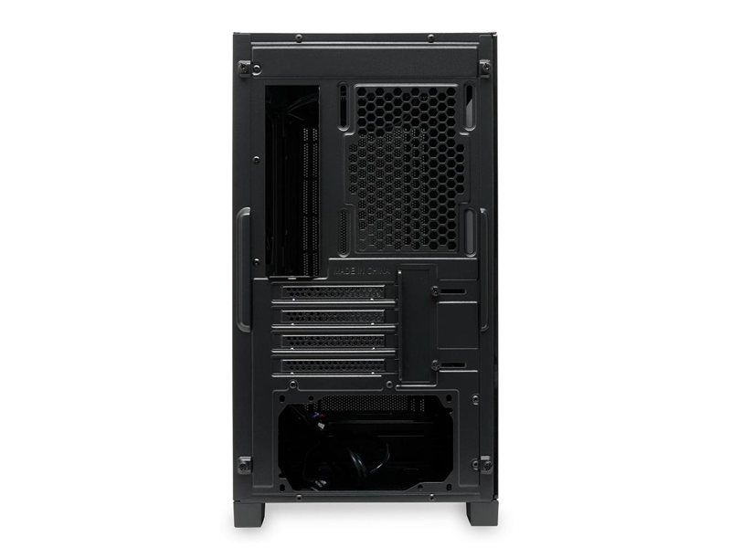 Корпус без блока питания/ Case HSPD M340, Mesh Mid Tower, Black, TG, 0.5 SPCC, no fans, mATX, mITX, 165/350/200mm, 2x2.5", 2x3.5", 4xPCI, 1xUSB-A 3.0, 2xUSB-A 2.0, 415x220x410mm