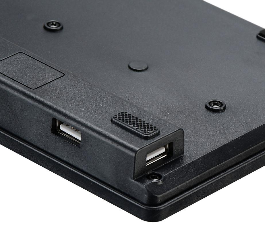 Клавиатура Оклик 520M2U черный/черный USB slim Multimedia (1061587) кабель 1.6м