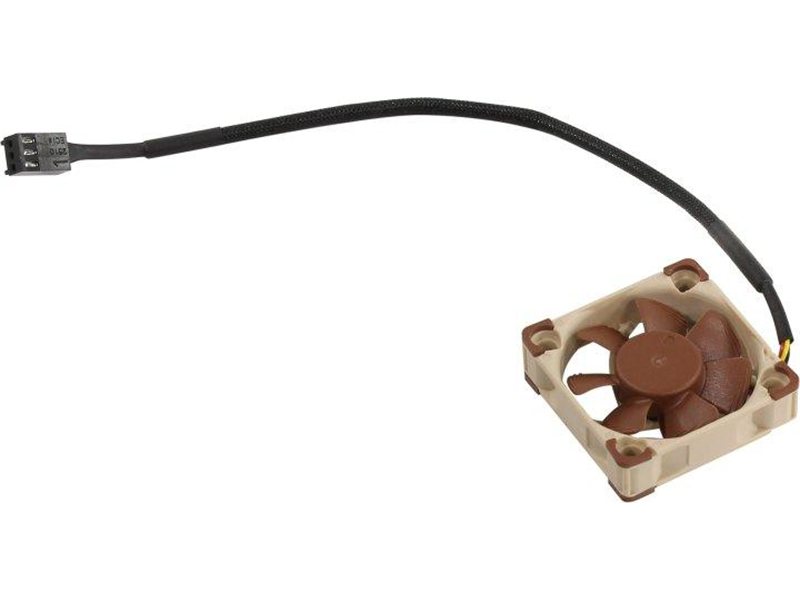 Кулер для корпуса/ Case Cooler Noctua NF-A4x10 FLX (40x40x10mm, 3-pin, 4.83CFM, 17.9dBA, 4500RPM, Beige/Brown)