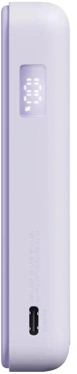 Мобильный аккумулятор Xiaomi Magnetic BHR08PAGL 10000mAh QC3.0/PD3.0 33W 3A USB-C беспров.зар. фиолетовый