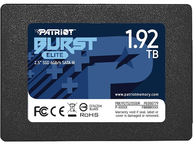 Накопитель SSD SATA 2.5" 1.92TB BURST E PBE192TS25SSDR PATRIOT