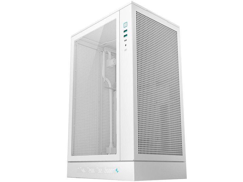 корпус Deepcool CH270 DIGITAL WH без БП, белый, MICRO ATX/MINI-ITX (R-CH270-WHNDM0-G-1)