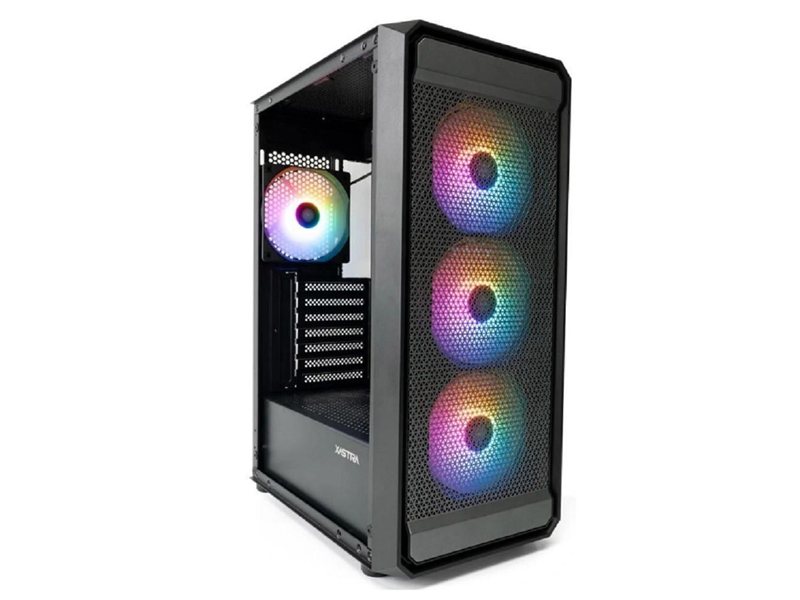 XASTRA Корпус A403 4ARGB Black ATX/Mesh/ tempered glass / 4x120mm ARGB PWM fans/ A403-4FC12A
