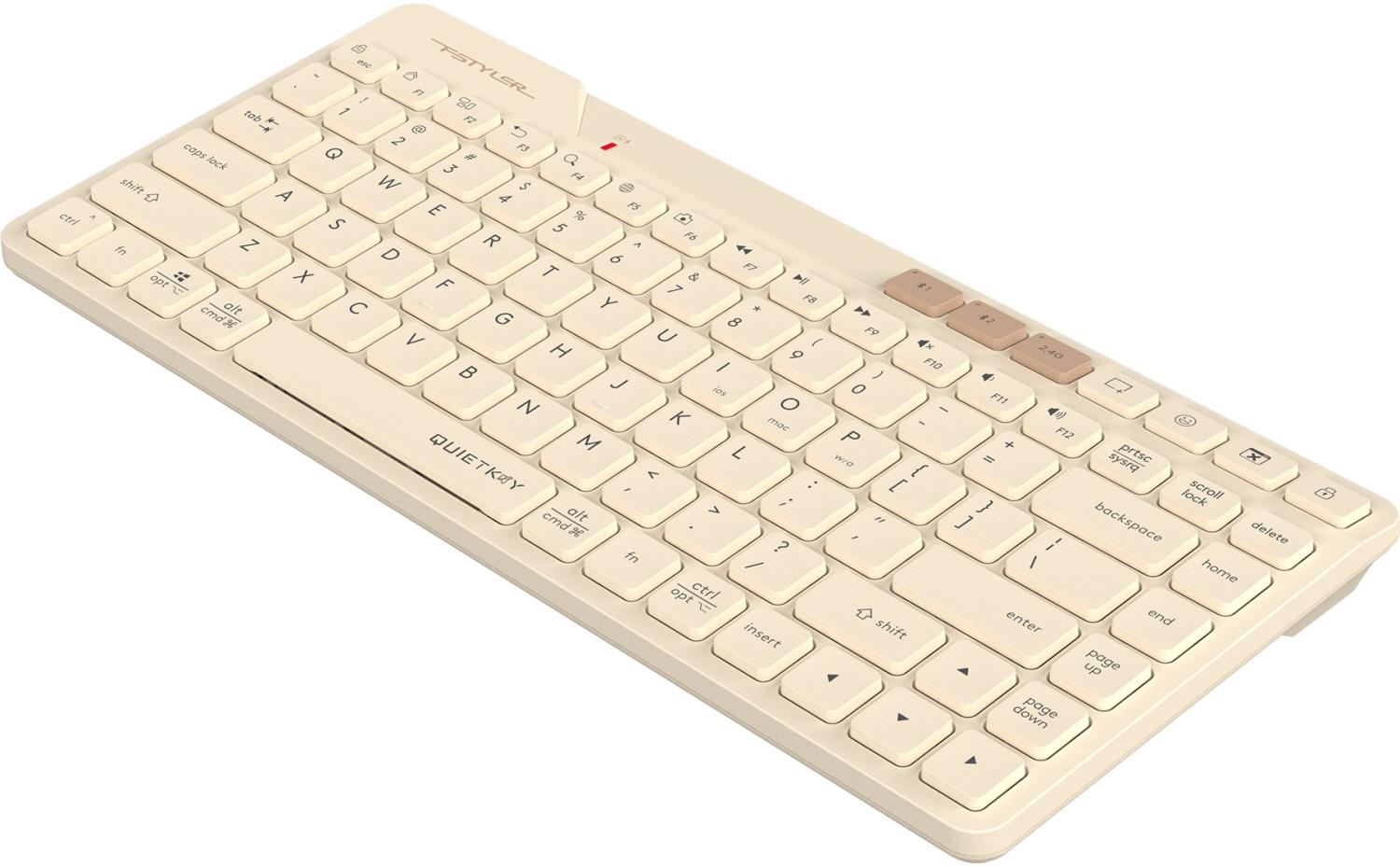 Клавиатура A4Tech FBK26C AS бежевый USB беспроводная BT/Radio slim Multimedia