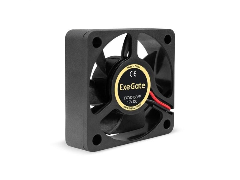 Exegate EX295222RUS Вентилятор 12В DC ExeGate EX05015B2P (50x50x15 мм, 2-Ball (двойной шарикоподшипник), 2pin, 6000RPM, 33dBA)