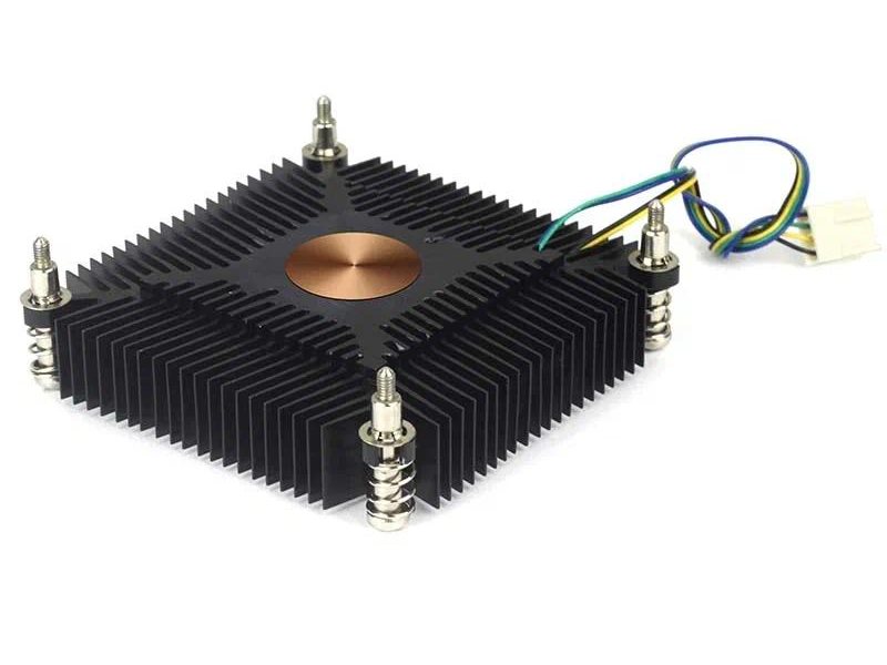 Кулер CPU/ Gamemax E89X (50W, 4-pin PWM, 18mm, Al/Cu, 1x80mm, 55CFM, 30dBA, 2900RPM, S: 1200/115X, black)