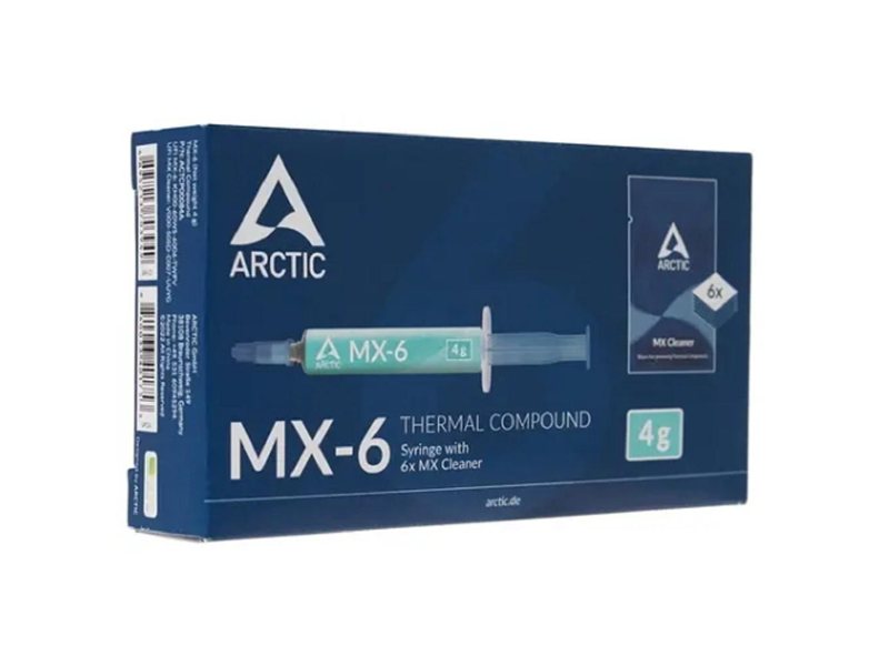 Термопаста MX-6 Thermal Compound 4-gramm with 6pcs MX Cleaner ACTCP00084A