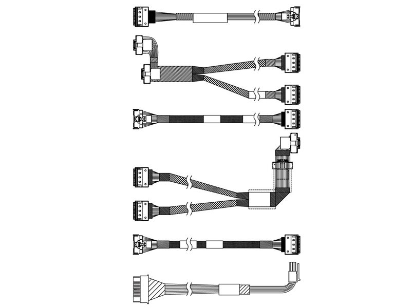Комплектующие корпусов Lenovo ThinkSystem SR650 V3 2.5" Chassis Front BP1 NVMe Cable Kit