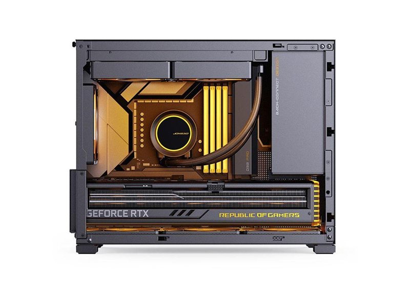 Корпус без блока питания/ Case JONSBO D32 PRO, Mini-Tower, TG, no fan, 2xUSB-A 3.2 + 1xUSB-C 3.2, mATX, mDTX, mITX Black