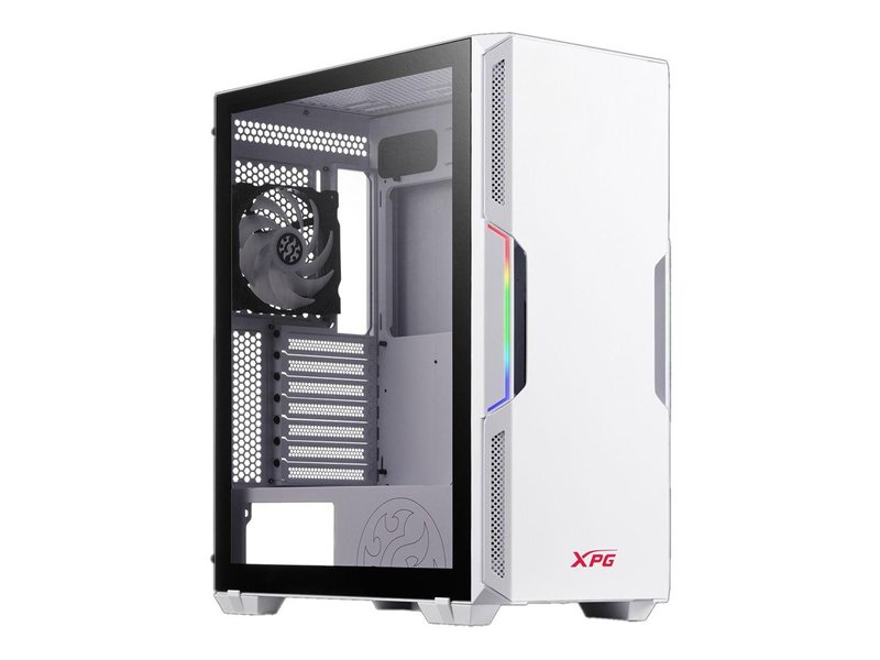 Корпус XPG STARKER WHITE (STARKER-WHCWW) (Midi-Tower, белый, TG, 120mm ARGB fan + 120mm fan)