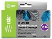 Картридж струйный Cactus CS-LC1240C голубой (12мл) для Brother MFC-J6510/6910DW с чипом