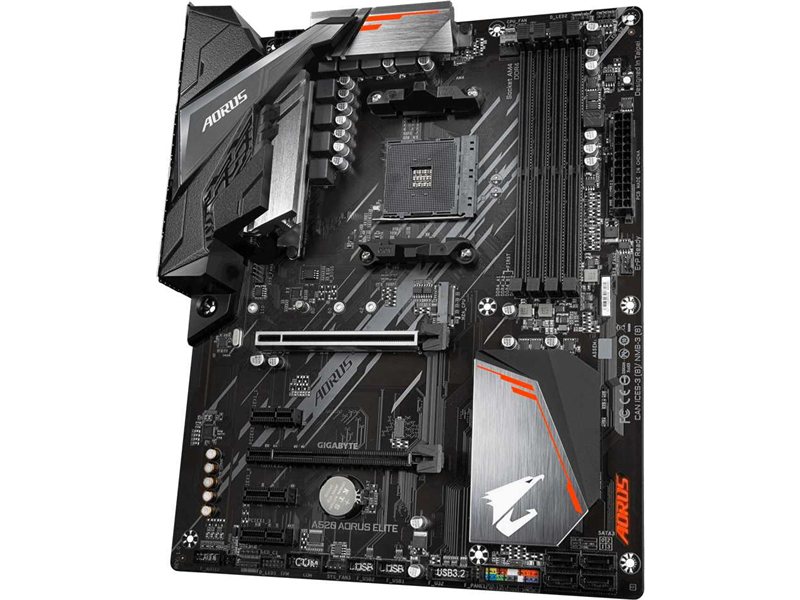 Материнская плата Gigabyte A520 AORUS ELITE Soc-AM4 AMD A520 4xDDR4 ATX AC`97 8ch(7.1) GbLAN RAID+DVI+HDMI
