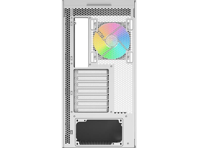 Корпус ПК без блока питания/ Case SAMA V50 White, Midi-Tower, TG, 4x120mm ARGB, 2xUSB 3.0 + 1xUSB 3.1 Type-C, ATX, mATX, mITX White