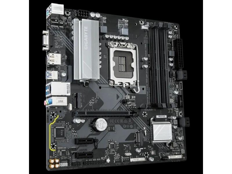 Материнская плата/ MB GIGABYTE INTEL B760 s1700, 4xDDR4(128GB), D-SUB/HDMI 2.1/DP, 1xPCIe 4.0x16, 2xPCIe 3.0, 1xLAN, 4xSATA 6Gb/s, 2xM.2, 3xUSB 3.2, 2xUSB 2.0, 1xPS/2, mATX