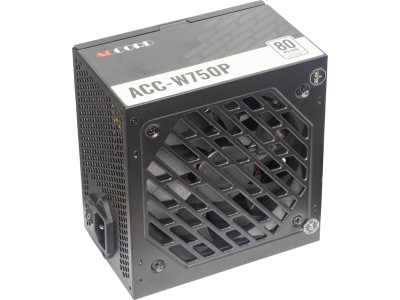 Блок питания Accord ATX 750W ACC-W750P 80+ white (20+4pin) APFC 120mm fan 6xSATA RTL