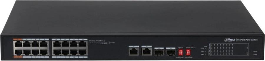 Коммутатор Dahua DH-S3218-16ET-135 16x100Мбит/с 2x1Гбит/с 2SFP 135W управляемый