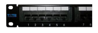 Патч-панель Lanmaster TWT-PP48UTP/6 19" 2U 48xRJ45 кат.6 UTP