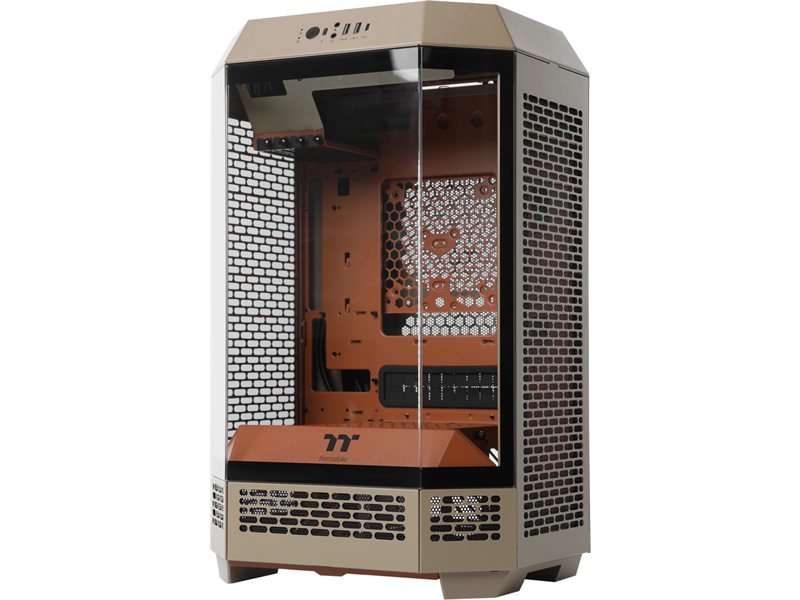 Корпус Thermaltake The Tower 300 Gravel Send коричневый без БП mATX 8x120mm 6x140mm 2xUSB3.0 audio bott PSU
