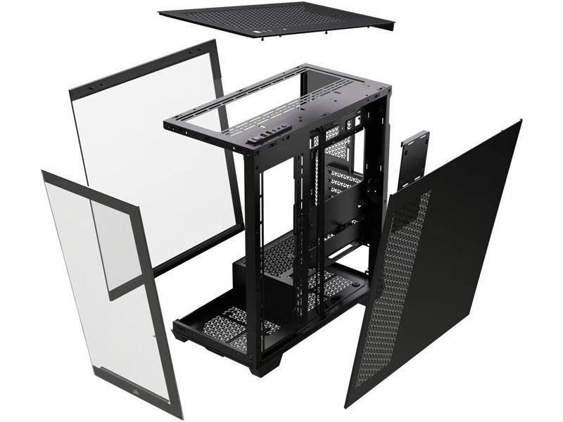 Корпус без блока питания/ Case Corsair 3500X, Midi-Tower, TG, no fan, 2xUSB-A 3.2, 1xUSB 3.2 Type-C, E-ATX, ATX, mATX, mITX Black