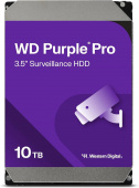 Жесткий диск/ HDD WD SATA3 10Tb Purple Pro 7200 512Mb 1 year warranty