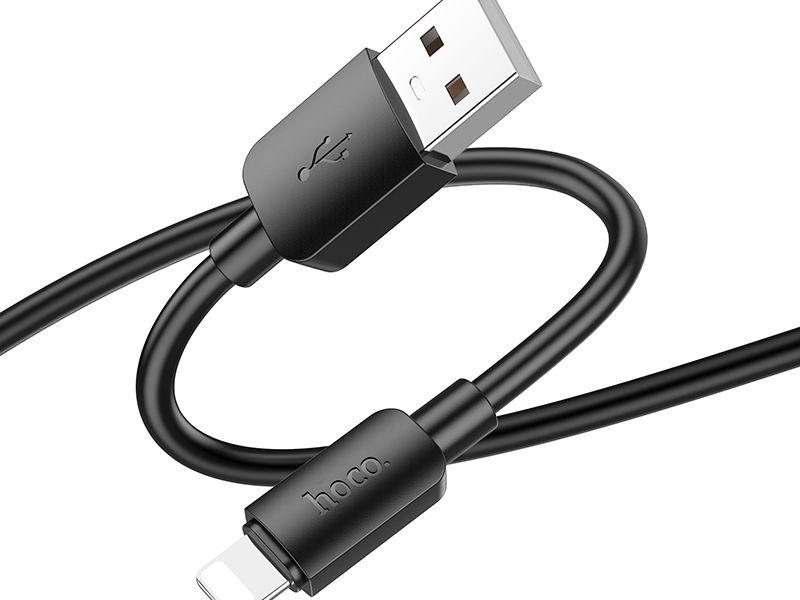 Кабель Hoco X96 Hyper iP USB (m)-Lightning (m) 1м черный коробка