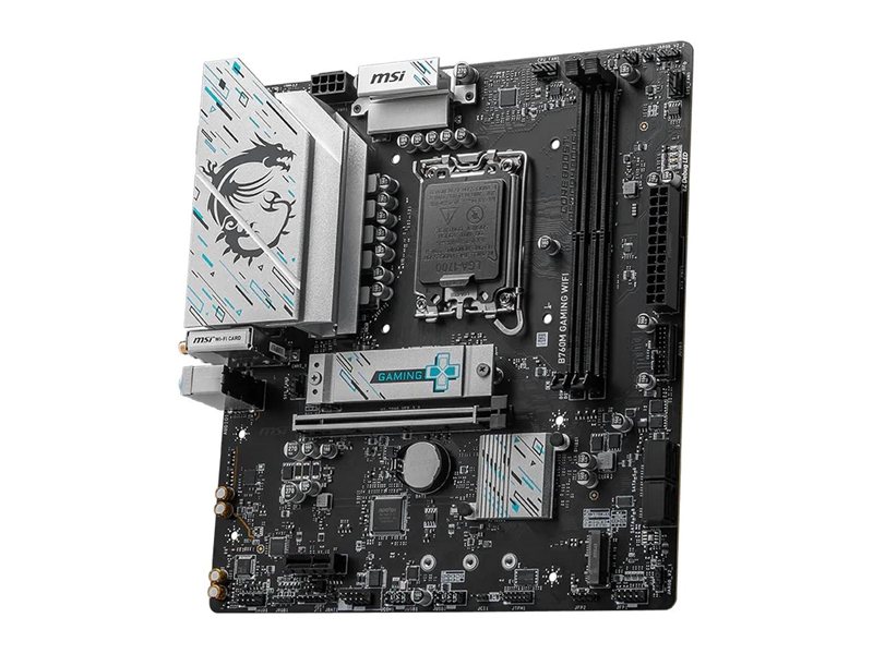 Материнская плата MSI B760M GAMING WIFI B760, LGA1700, 2*DDR5, 1*PCIEx16, 1*PCIEx1, 2*M.2, 6*USB3.2Gen1, 6*USB2.0, 4*SATA3.0, 2.5G, VGA, DP, HDMI, M-ATX, RTL