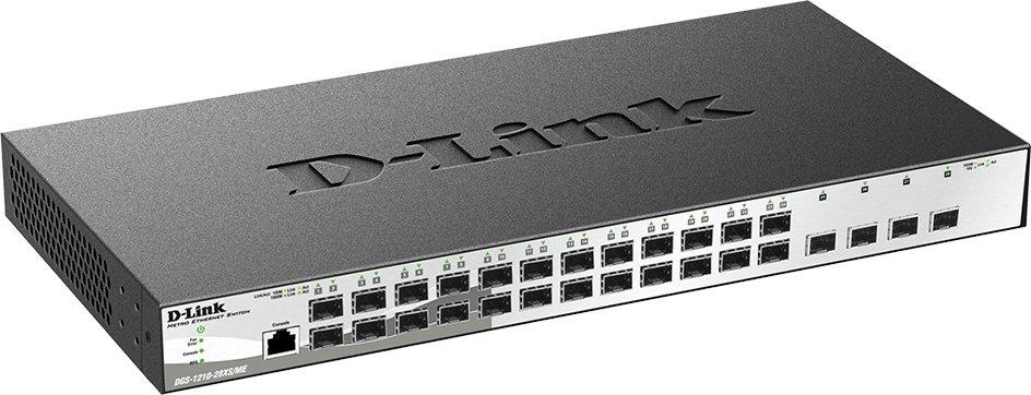 Коммутатор D-Link DGS-1210-28XS/ME/B2A (L2) 24SFP 4SFP+ управляемый