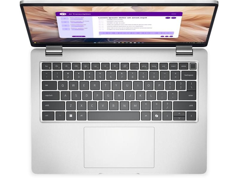 Ноутбук Dell Pro 14 Plus Core Ultra 7 266V 14,0" FHD+ (1920 x 1200),300nit AG,300 nit,16 GB LPDDR5,1TB SSD, Intel Arc graphics,3cell 55Wh,Backlit,FPR,Thunderbolt,Linux,1,4kg,2y,KB Eng/Rus,Alum/Platin Silver