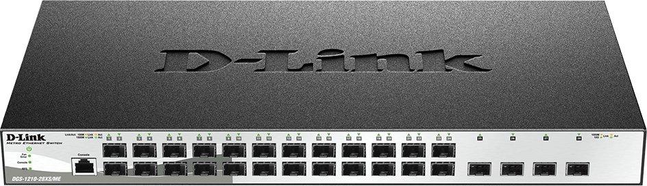 Коммутатор D-Link DGS-1210-28XS/ME/B2A (L2) 24SFP 4SFP+ управляемый