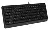 Клавиатура A4Tech FK15 черный USB (FK15 BLACK) кабель 1.5м