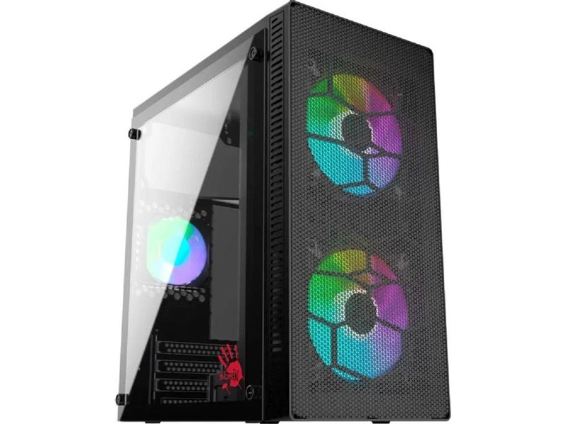Корпус Bloody BD-CC101 черный без БП mATX 1x80mm 1x92mm 2x120mm 2xUSB2.0 1xUSB3.0 audio