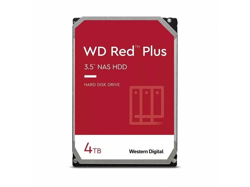 Жесткий диск/ HDD WD SATA3 4Tb NAS Red Plus 5400 256Mb 1 year warranty