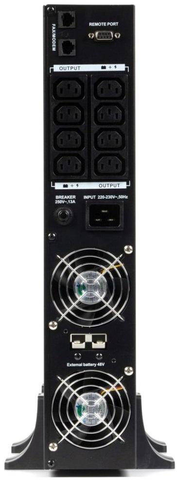 Источник бесперебойного питания Бастион 3000-Rack-In-4X9-E 2100Вт 3000ВА черный