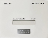Шредер Office Kit S1650 1,9х15 белый (секр.P-5) фрагменты 30лист. 165лтр. скобы пл.карты CD