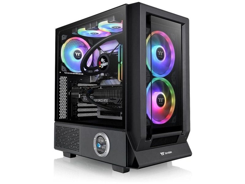 Корпус Thermaltake Ceres 350 MX черный без БП E-ATX 2x140mm 2xUSB3.0 audio bott PSU