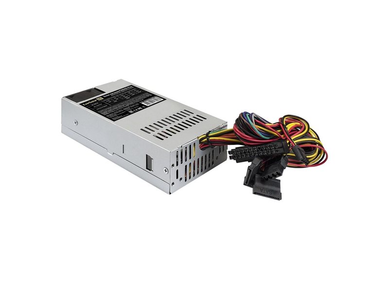 Exegate EX292229RUS Блок питания 200W ExeGate F200AS (Flex ATX, for ITX case, APFC, КПД 80% (80 PLUS), 4cm fan, 24pin, 4pin, 3xSATA, 2xIDE)